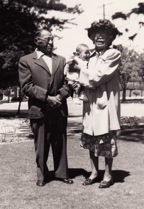 019-Tony and Bertha Moraga, with Toney III circa 1949